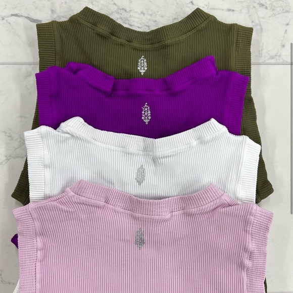 Free People Happiness Runs Muscle Tank Top in Vivid Violet Size XL NEW - Picture 6 of 7